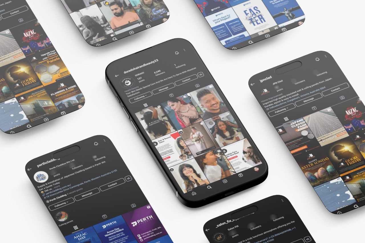 Social Media Management Across Multiple Brands - We handled content, strategy, and growth for several brands—showcased together to reflect our multi-brand management expertise.